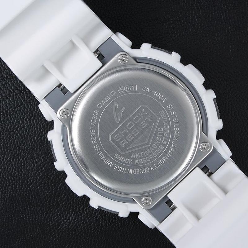 Casio Youth Series Fashion Outdoor Three-Eye Waterproof Shockproof Sports Quartz Watch Men watches Gray GA-100A-7A