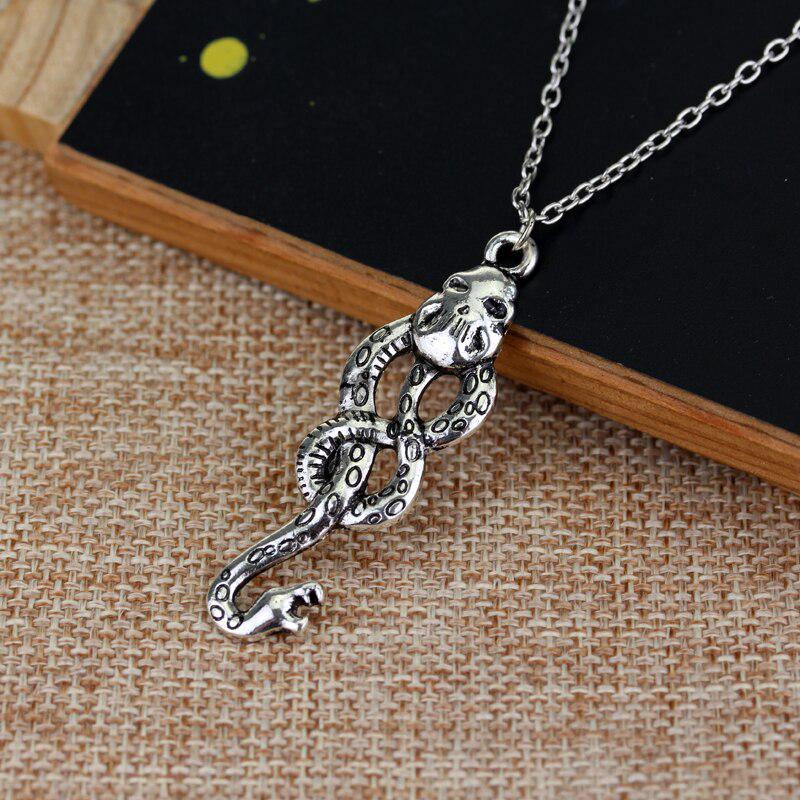 Nagini Slytherin Necklaces Snake Necklaces Vintage Silvery Dark Mark For Women Men