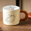 Retro Cute Cat Ceramic Home Breakfast Cup High Value Water Cup Couple Coffee Cup