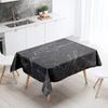 Marble Pattern Table Cloth Home Decor Stain Resistant Waterproof  Decoration Rectangular Kitchen Fireplace Countertop