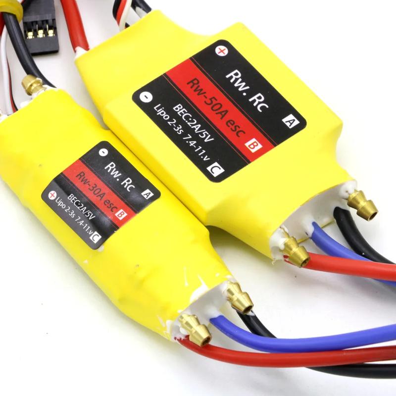 RC 2-6S 30A 50A 80A 100A 200A ESC 5V/3A 5V/5A UBEC Brushless Speed Controller Boat ESC With UBEC For RC Boat