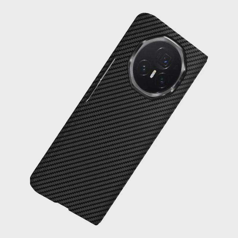 Ультратонкий чехол с рисунком из углеродного волокна Hard Shell для Honor Magic V3: Прочная и стильная защита от падений