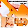 2PCS 3in1 Multi Functional Woodworking Hole Opener Template for Wardrobe Cabinet