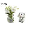 2 шт. комплект украшений для зеркала заднего вида автомобиля, симпатичная мини-ваза для цветов в виде кролика, украшения для приборной панели, аксессуары для салона автомобиля для женщин