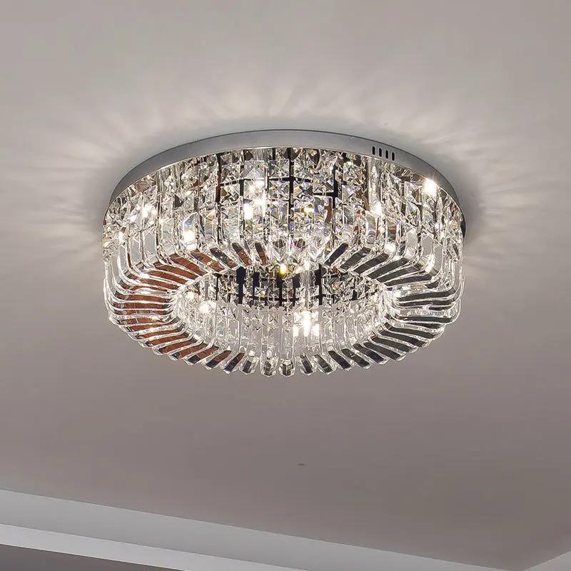 Led Pendant Light Luxury Crystal Ceiling Chandelier for Living Bedroom Indoor Decor Fixture