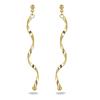 Les Trésors De Lily [R2750] - Gold Plated Earrings 'Tortillas Latinas' Golden - 55x2 Mm