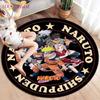 Anime Naruto Round Carpets for Living Room Rugs Soft Flannel Floor Area Rug Bedroom Carpet Mat for Children Kitchen Rug