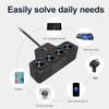120W Car Charger Adapter 7 Ports QC3.0+PD Ci-garette Lighter Socket 12V/24V Car Power Conversion Plug Fast Charge Adapter for Phone