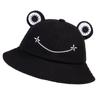 Frog Printing Bucket Hat Casual Hat Women Sun Protection Hat Cotton All-match Sun Hat