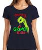 Merry Grinch Mas Christmas Grinch Funny Xmas Bauble Gift Ladies Tshirt
