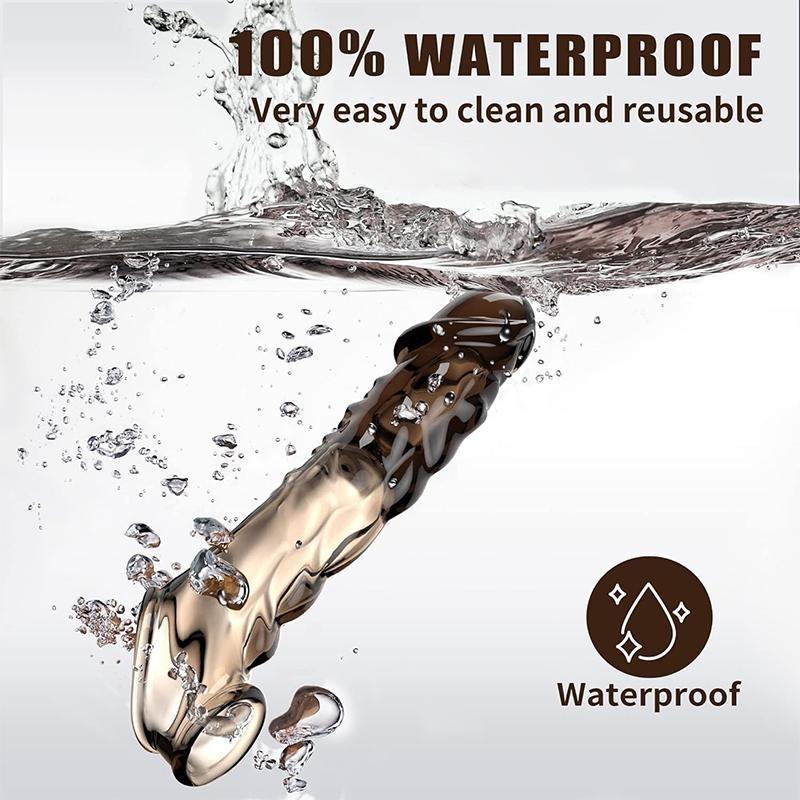 1 шт. силиконовый рукав для пениса с кольцом для увеличения пениса, перезаряжаемый многоразовый реалистичный текстурированный увеличитель пениса, товары для взрослых с задержкой эякуляции