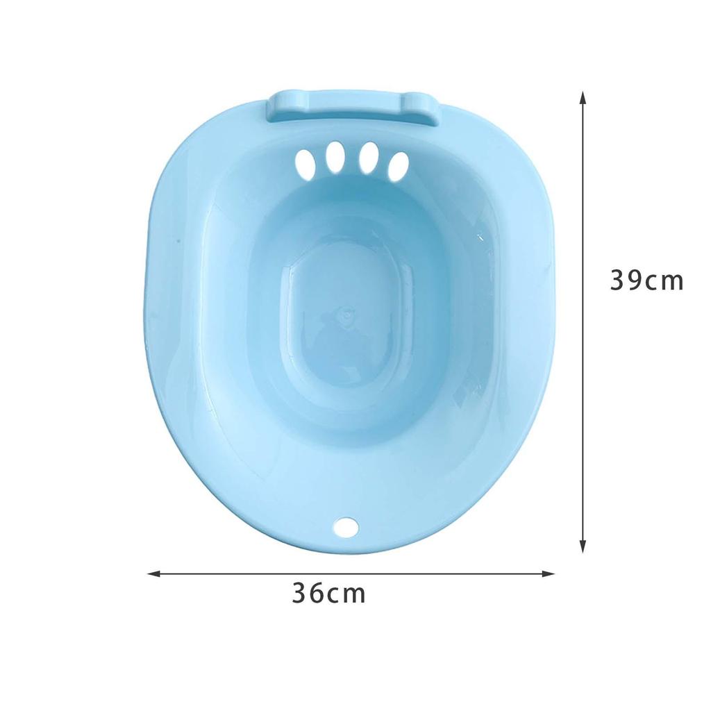 Women Elderly Toilet Seat Sitz Bath Basin Bidet Hip Bath Sturdy Comfortable