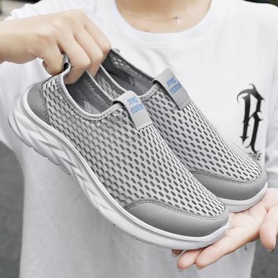 Обувь женская лето 2025 новая 2025 женская обувь удобная летящая тканая повседневная обувь на одном педале удобная обувь для мамы