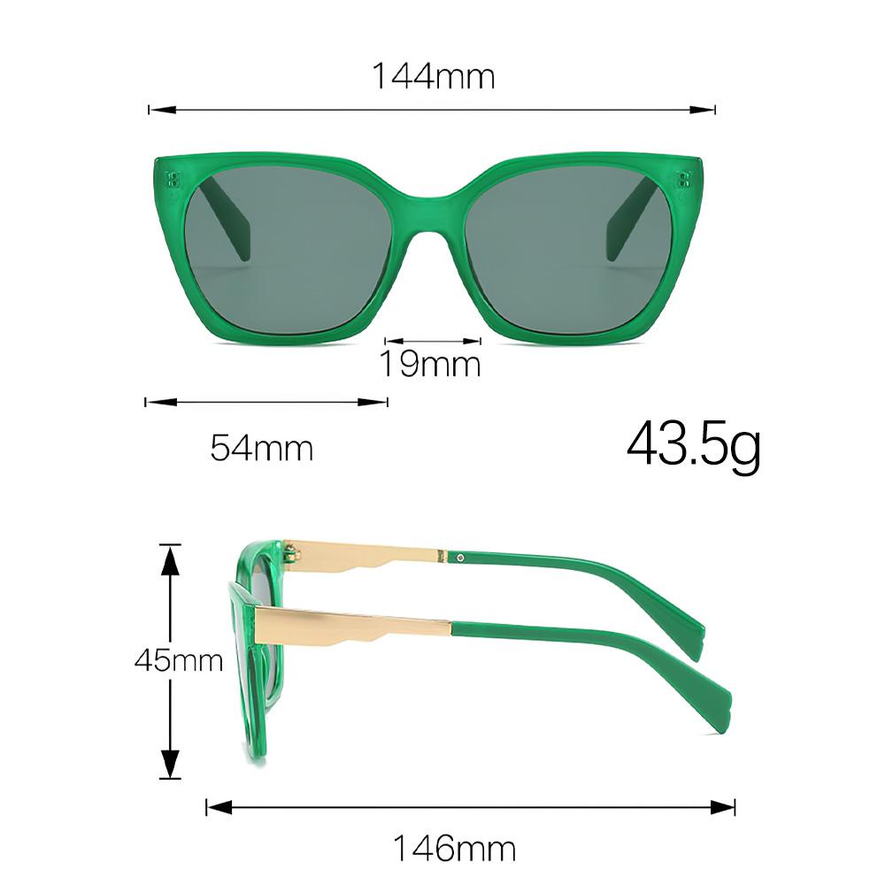 Винтажные Солнцезащитные Очки Для Женщин Модные Ослепительные Красные Очки Зеленый Золотистый Узор Роскошное Украшение Линз Очки Женские