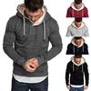 Men's  Spring Solid Color Long Sleeve Hoodies Sweatershirt Tops Shirt
