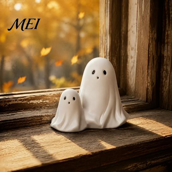 Halloween Ghost Gnomes Gnome Figurines, Resin Tabletop Decoration, Cute Funny Gifts Statue, Decorative Ornaments for Indoor Outdoor Home Party