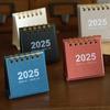 Простой мини-календарь 2025 года Офисные школьные принадлежности календарь Настольный календарь ежемесячный Планировщик Настольные аксессуары Декор Запись