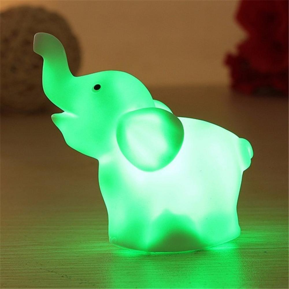 Night Light Lamp LED Toys Elephant Colorful Changing Lights For The Room Decoration Party