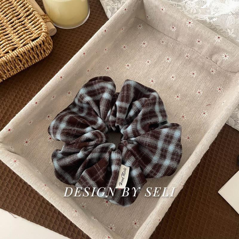 Scrunchie Multi Styles Floral Plaid Soft Fabric Minimalist Versatile Women Hair Tie Hair Accessories