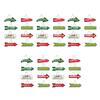40Pcs Christmas Hanging Indicator Sign Letter Pattern Reusable Indoor Outdoor Front Door Wall Xmas Tree Hanging Welcome Doorplate Decoration