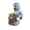 Stylish Owl Planter Elegant Resin Flower Pot For Contemporary Home Dcor