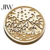 Letter Sealing Tool Brass Wax Seal Stamp Heads, Alphabet Christmas Embossed Scrapbooking Head for Envelope Gift Wrapping Journal Scrapbook Decor