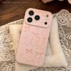 Розовый чехол для телефона с бантом, подходящий для iPhone 16, iPhone 17 и iPhone 17 Pro Max
