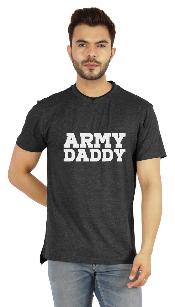 Inkmeso Мужская футболка с надписью «Pride Dad» с надписью «Army Daddy Tee» из хлопкового джерси