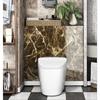 AbaBoorty Marble Wallpaper Sticker, Black-Brown, Marble Pattern, 40cm X 5m, with Adhesive, Waterproof, Heat-Resistant, Stain-Resistant, Oil-Resistant,