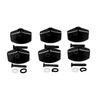 12PCS Plastic Guitar Tuning Pegs Black Guitar Machine Heads Guitar Tuning Keys  For Acoustic Guitar