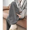Plaid Pants Women's Unique Super Good-looking Pants Spring and Autumn Small Loose Drape Straight Casual Wide-leg Pants