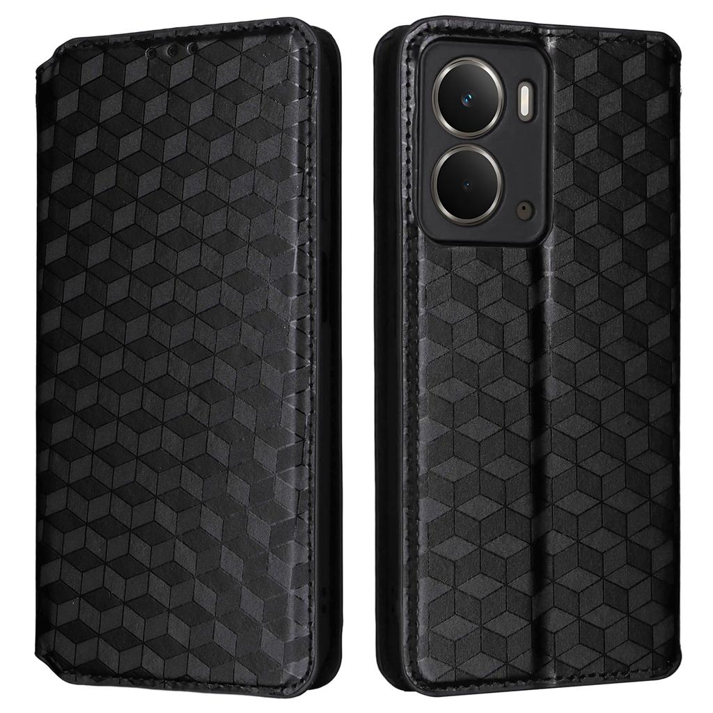 Для Realme Neo7x 5G/P3 5G Чехол-кошелек с ромбовидным тиснением, кожаный чехол для телефона