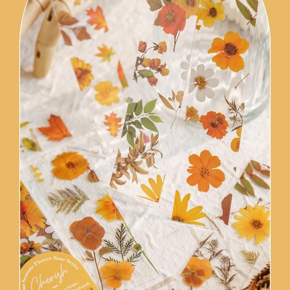 5 шт., полупрозрачные цветочные закладки серии «Путешествия», «Четыре сезона», маркер для страниц книги, отметки для чтения книг