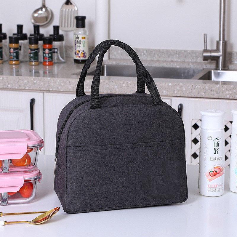 Large Capacity Insulated Lunch Tote - Durable Aluminum Foil Bento Bag for Office Workers