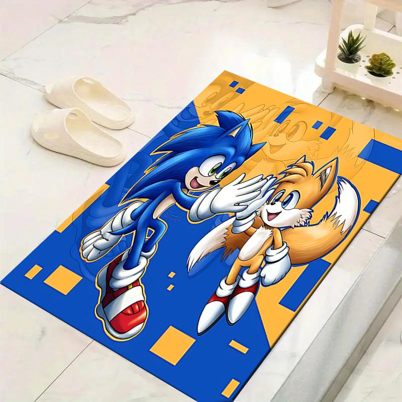1Pc Sonic Tails Adventure Rug, Office Carpet Indoor Outdoor Doormat, Non-Slip, Comfortable, Living, Christmas Halloween, Xmas Gift N1245