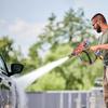 Мойка высокого давления с быстроразъемными насадками Эргономичная ручка Дизайн в стиле граффити Мощная мойка для мытья полов Полив сада