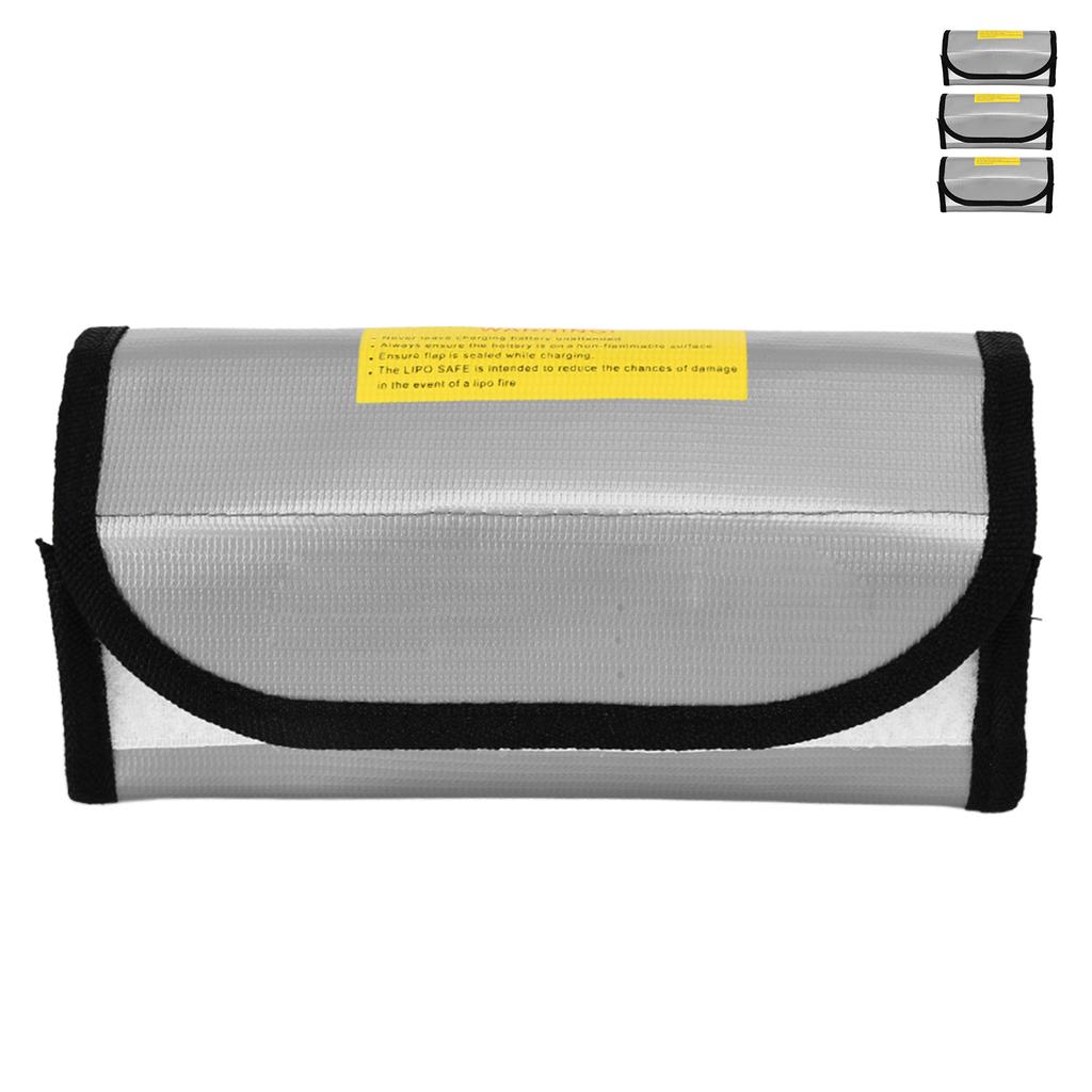 3pcs Lipo Battery Guard Safe Bag Fireproof Explosion Proof High Temperature Resistance for Home