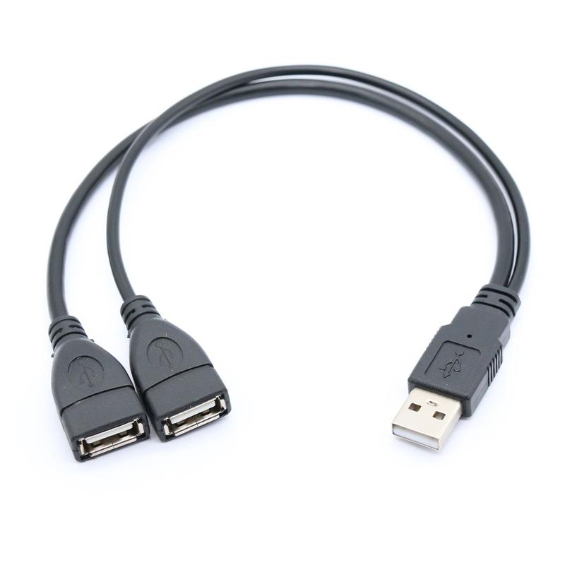 Высокоэффективный кабель передачи данных длиной 30 см USB-разветвитель Y-кабель для компьютера, ноутбука, цифровые продукты