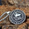 Viking Odin Wolf Medal Pendant Vintage Rune Necklace Jewelry Sweater Chains for Men Women