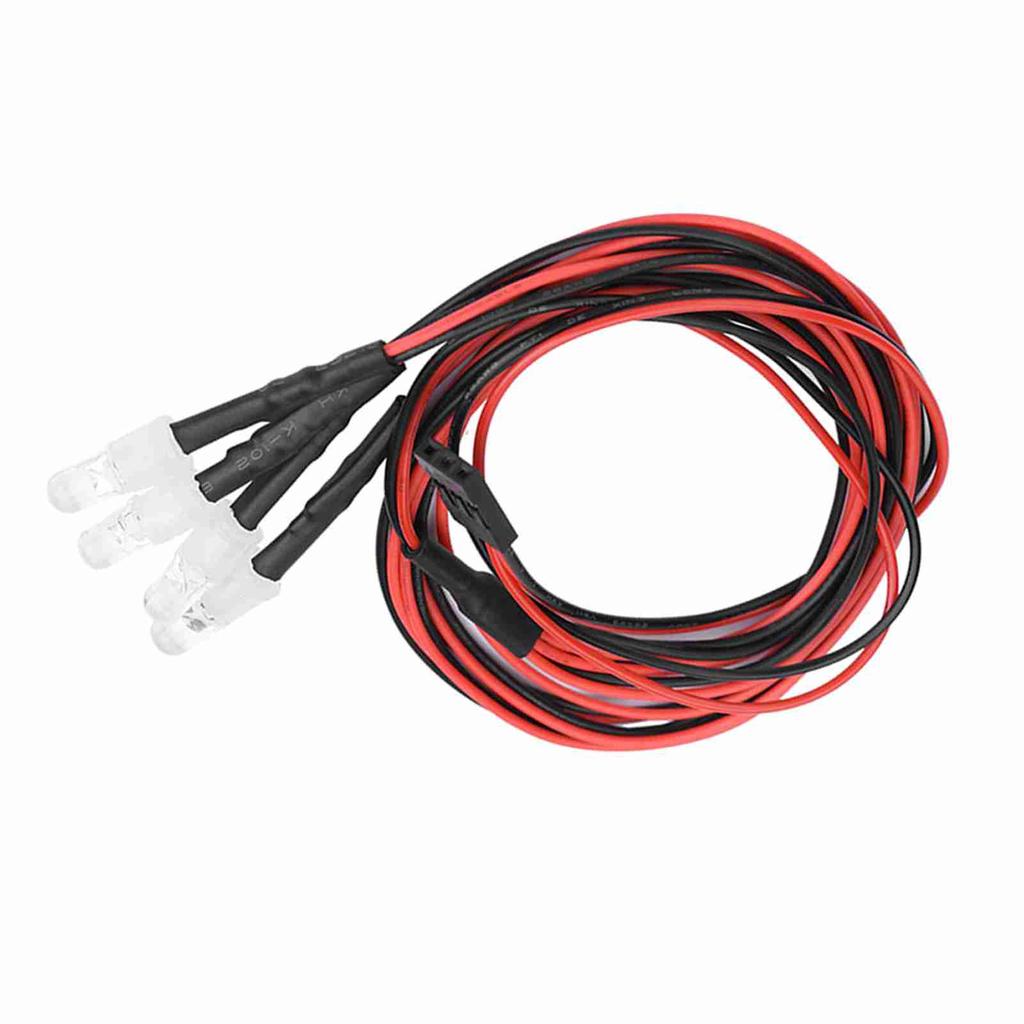 4 шт 5 мм фары RC аксессуар светодиодные фонари для модели Drift Car транспортного средства (2# Белый свет)