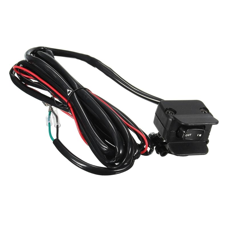 Heavy Duty Handlebar Control Line Winch  Switch 3-Meter Handlebar Control  Accessories for ATV/UTV -