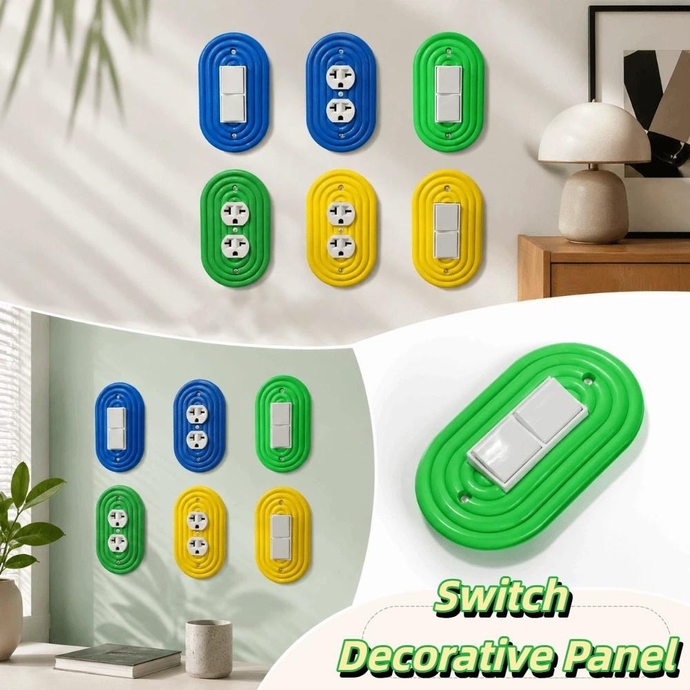 Multi-Color Wall Switch Panel Smooth Durable Material Wall Switch Cover Bedroom