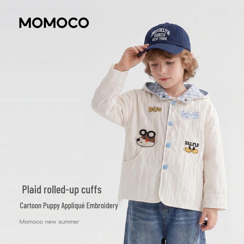 Повседневная куртка с капюшоном для мальчиков MOMOCO