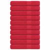 VidaXL Sauna Towels 10 Pcs Red 80x200 Cm 360 G/m² 100% Cotton, Towel, Bath Towel, Cotton Towel 136937