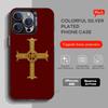 Православный Крест Икона Церковь ИСКУССТВО Чехол для Телефона Для iPhone 17,16,15,14,13,12,11,Pro,Max,Plus,Mini,X,XS,XR,8,S,SE Мягкий Черный Чехол