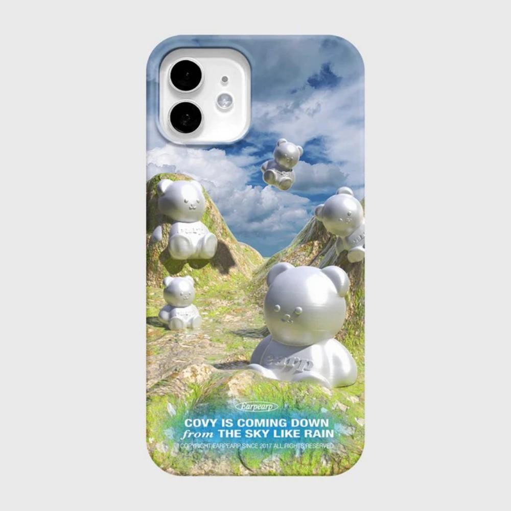 Роскошный Clmj Милый разноцветный медведь Чехол для телефона для iPhone 17 16 15 14 13 12 11 Pro Max X XS XR Plus Air Глянцевая пленка Жесткий чехол из ПК