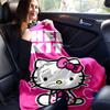 1шт. Милое мультяшное розовое одеяло Hello Kitty - Идеально для дома, офиса, использования на улице, идея для подарка, подходит для всех сезоновz041723