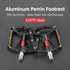 ROCKBROS Bicycle Pedals Alloy Bearings Cycling Pedals Platform Bike Flat Pedal Pedals Reflective Anti-slip MTB Bike Accessories