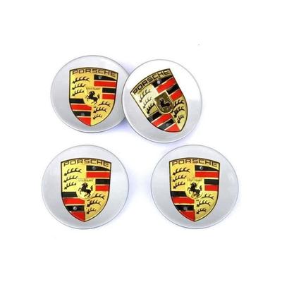 4x 76 мм Серебристый Колпачок Ступицы Колеса с Логотипом для Porsche