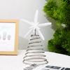 Christmas Tree Topper Resin Starfish Decoration with Spiral Wire Base